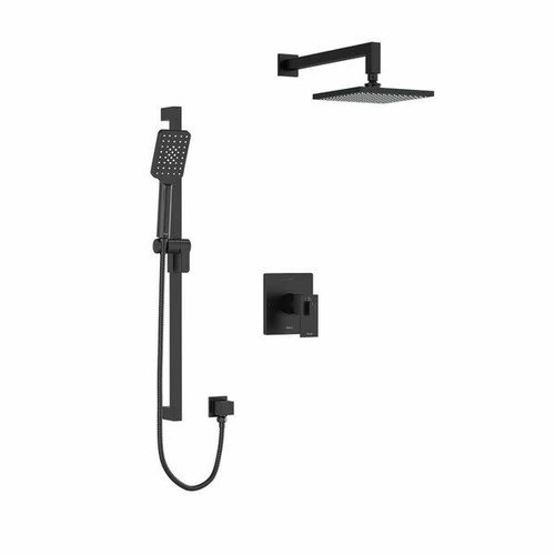 RIOBEL FINITION KIT DE DOUCHE KUBIC 2 VOIES NOIR MAT RIOBEL FINITION KIT DE DOUCHE KUBIC 2 VOIES NOIR MAT