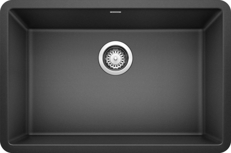 BLANCO Évier precis u a une cuve 27po sous-plan anthracite