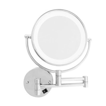 DANIELLE Miroir murale lumiere 10x chrome