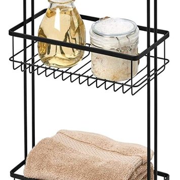 INTERDESIGN Rangement sur pied everett 3 paniers noir mat