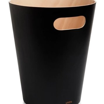 UMBRA POUBELLE WOODROW EN BOIS NOIRE