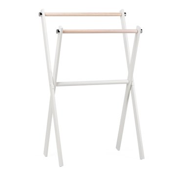 TORRE & TAGUS D- Porte serviette double bergson metal blanc