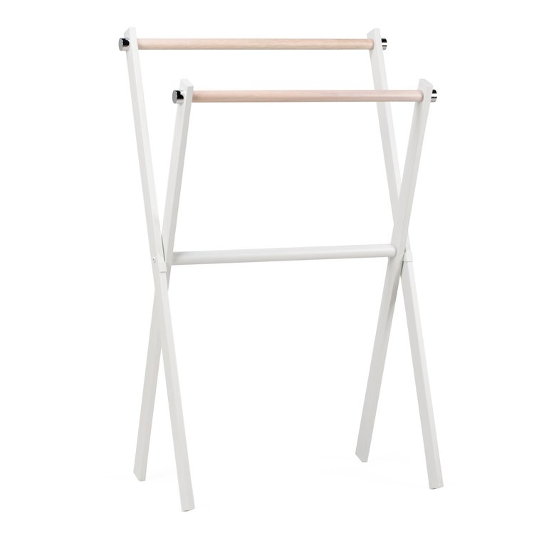 TORRE & TAGUS PORTE SERVIETTE DOUBLE BERGSON METAL BLANC