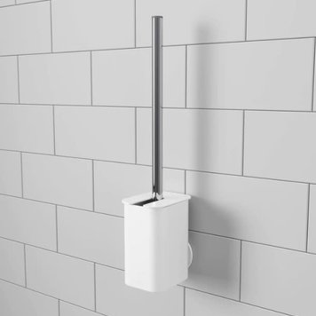 UMBRA BROSSE DE TOILETTE FLEX SURELOCK A VENTOUSE BLANCHE