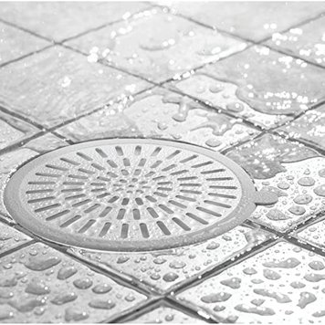 INTERDESIGN Grille de douche metro gris/argent