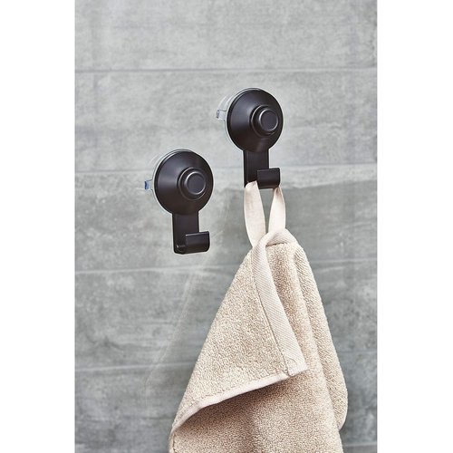 INTERDESIGN KIT DE 2 CROCHETS EVERETT A SUCION NOIR MAT INTERDESIGN KIT DE 2 CROCHETS EVERETT A SUCION NOIR MAT