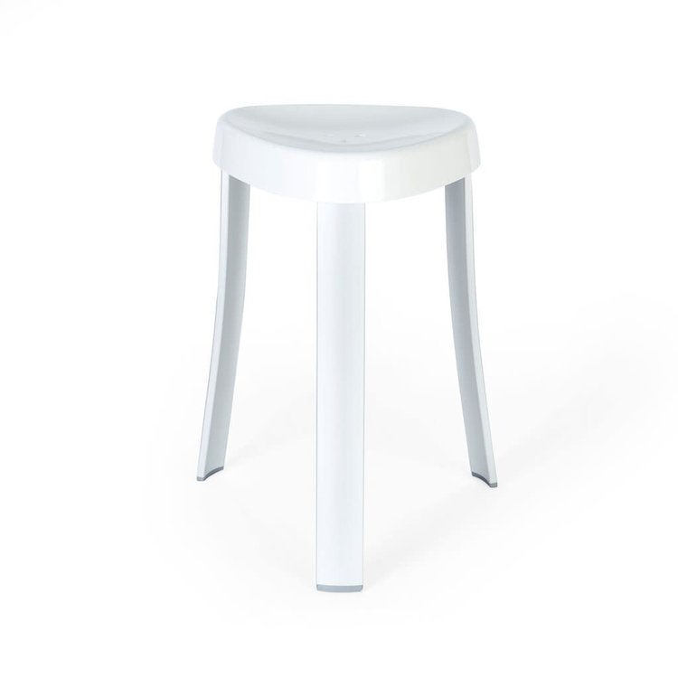 BETTER LIVING Banc de douche spa blanc 15x15x18h