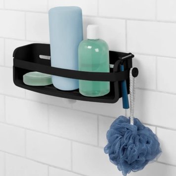UMBRA Panier simple à ventouse flex noir