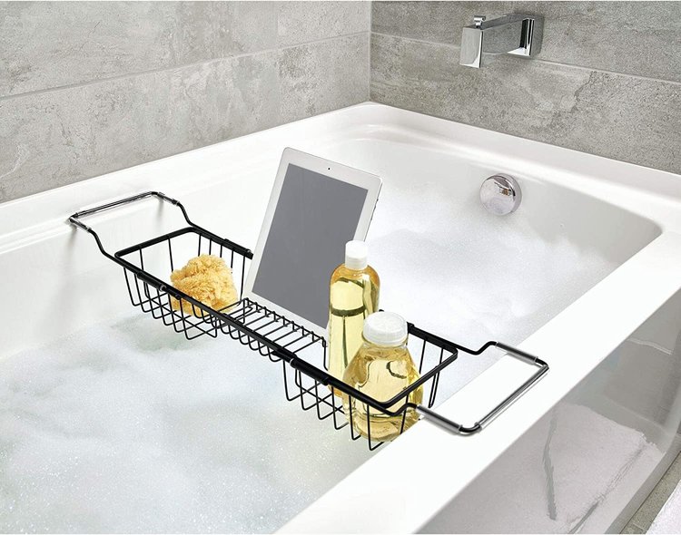 INTERDESIGN PONT DE BAIN EN METAL NOIR MAT