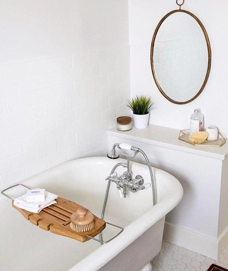 UMBRA PONT DE BAIN AQUALA, BAMBOU NATUREL