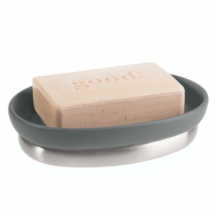 INTERDESIGN Discontinué - Porte savon york gris/nickel