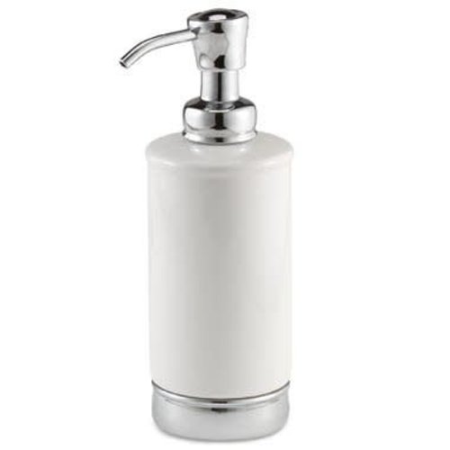 INTERDESIGN POMPE À SAVON YORK BLANC/CHROME INTERDESIGN POMPE À SAVON YORK BLANC/CHROME