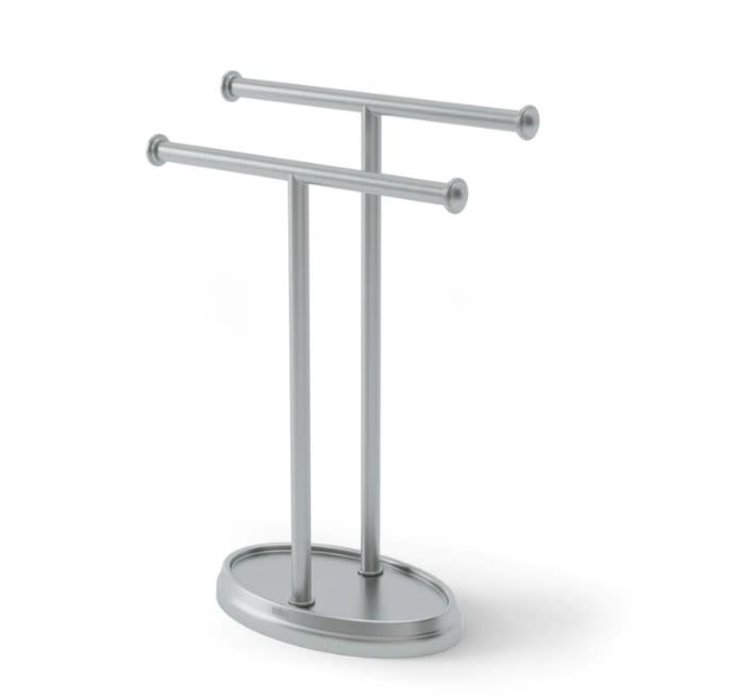 UMBRA Porte serviette de vanite palm nickel