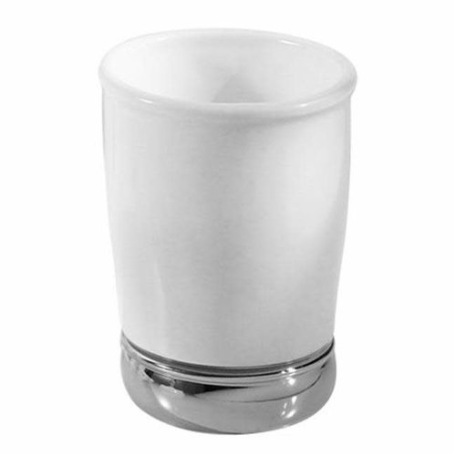 INTERDESIGN VERRE YORK BLANC/CHROME INTERDESIGN VERRE YORK BLANC/CHROME