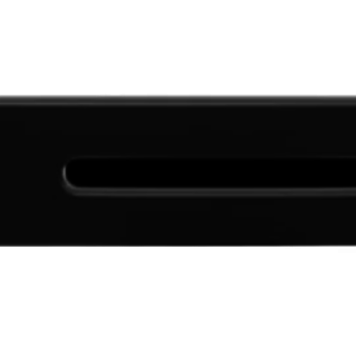 NEPTUNE Finition pour trop plein lineaire de bain noir mat