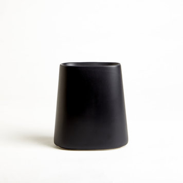 MODA AT HOME Porte brosse Ã  dent crater ceramique noir mat