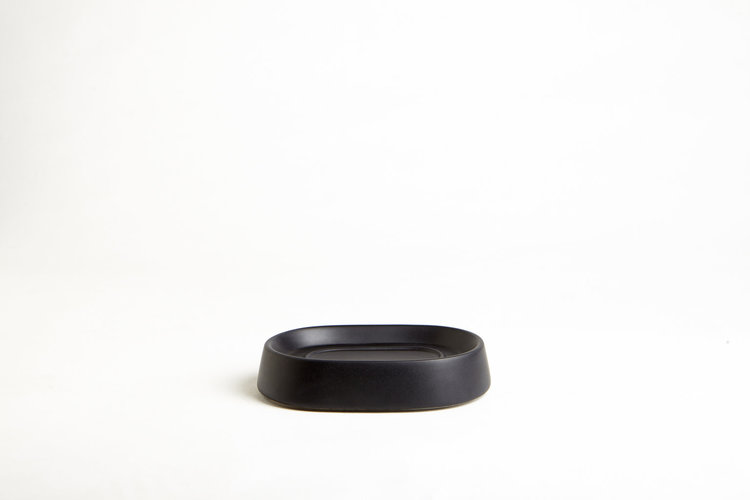 MODA AT HOME SAVONNIER CRATER CERAMIQUE NOIR MAT