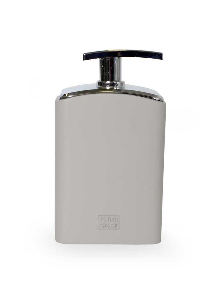 MODA AT HOME POMPE A SAVON EVERLEY RESINE UNI GRIS PALE
