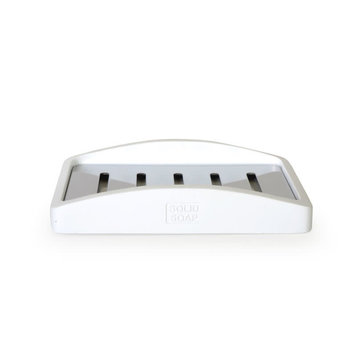 MODA AT HOME PORTE SAVON EVERLEY RESINE UNI BLANC