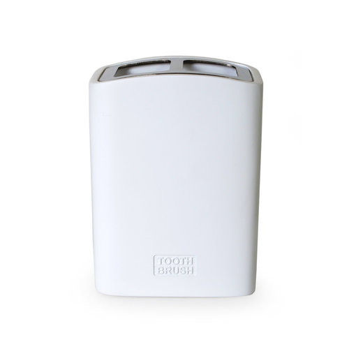 MODA AT HOME PORTE BROSSE A DENT EVERLEY RESINE UNI BLANC MODA AT HOME PORTE BROSSE A DENT EVERLEY RESINE UNI BLANC