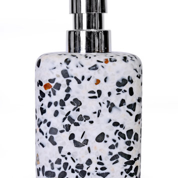 MODA AT HOME Pompe a savon bianco terrazo blanc/noir/rose