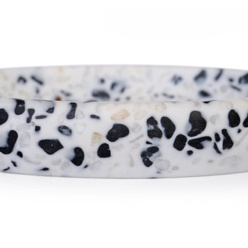 MODA AT HOME Savonnier bianco terrazo noir/blanc/rose