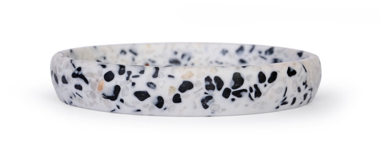 MODA AT HOME Savonnier bianco terrazo noir/blanc/rose