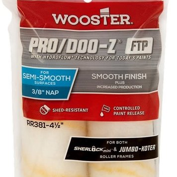 DYNAMIC Mini rouleau tissÃ© wooster en paquet de deux 13mm 4-1/2po