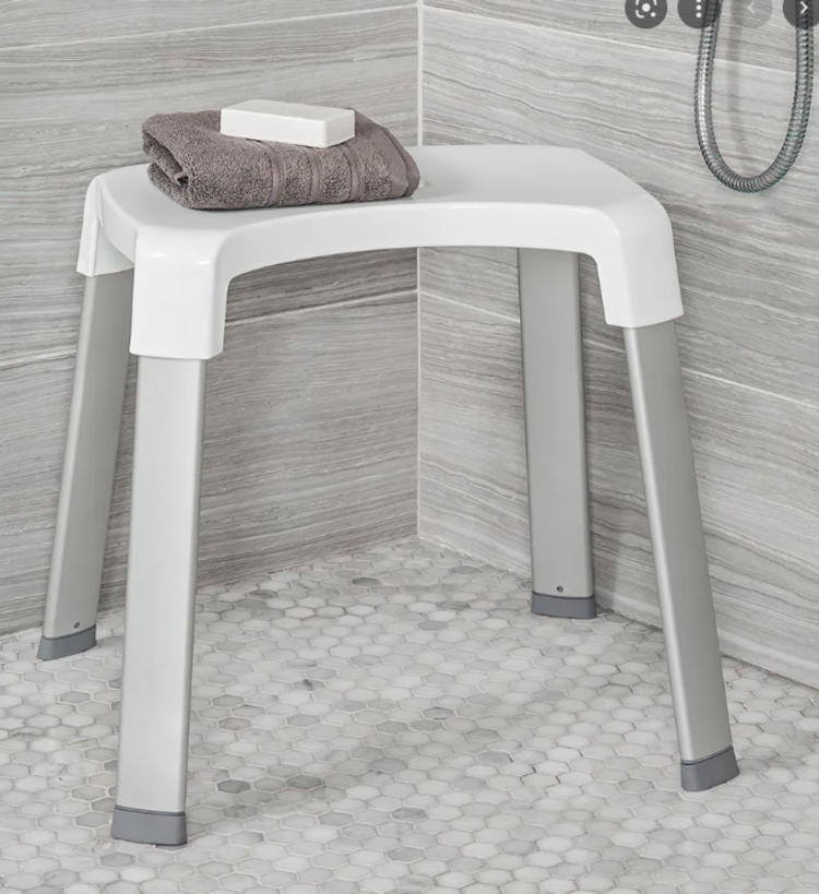 BETTER LIVING BANC DE DOUCHE SMART BLANC/ALUMINIUM