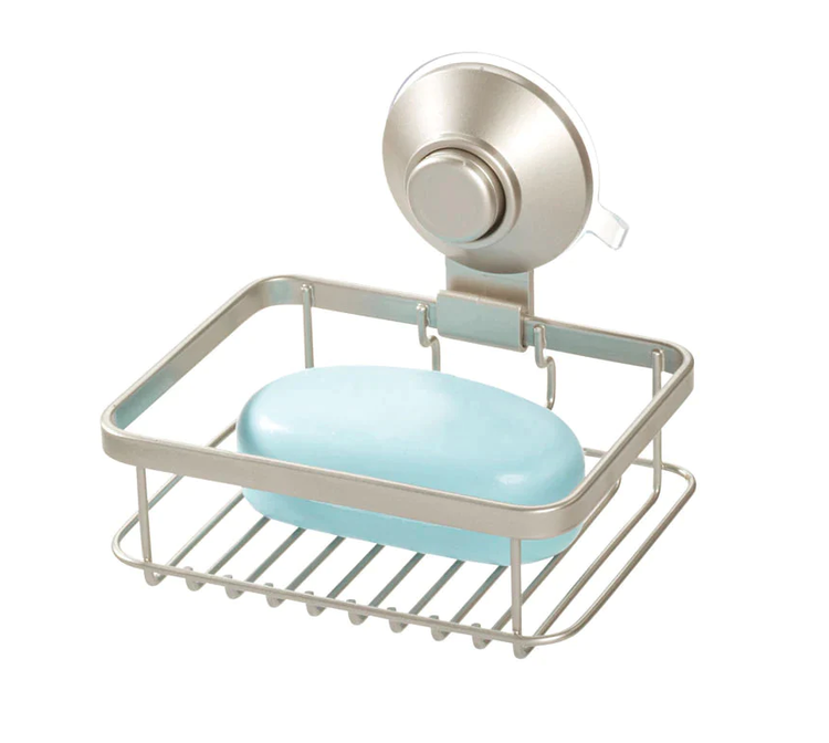 INTERDESIGN PORTE SAVON MURAL EVERETT A SUCTION SATIN