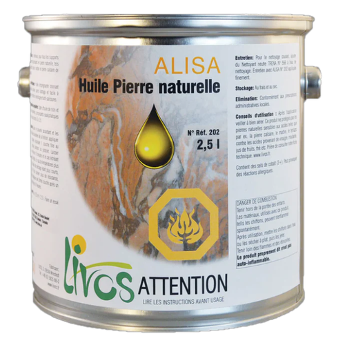 LIVOS HUILE ALISA POUR PIERRE NATURELLE 200ML LIVOS HUILE ALISA POUR PIERRE NATURELLE 200ML