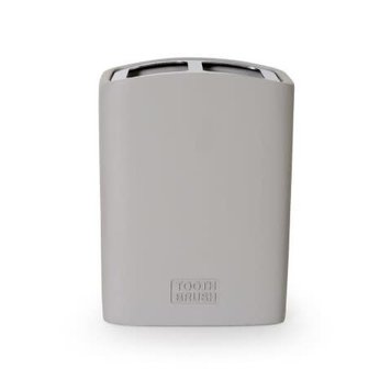 MODA AT HOME PORTE BROSSE A DENT EVERLEY RESINE UNI GRIS PALE