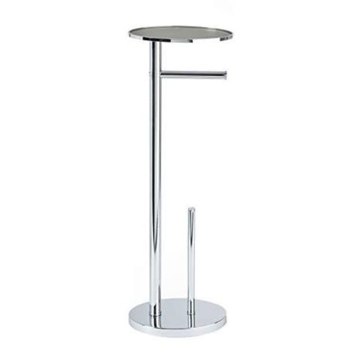 BETTER LIVING PORTE PAPIER TOILETTE OVO CHROME AVEC TABLETTE BETTER LIVING PORTE PAPIER TOILETTE OVO CHROME AVEC TABLETTE
