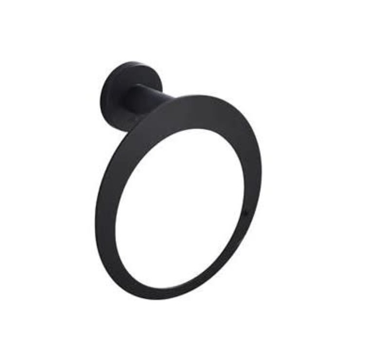 IMPÉRIAL ANNEAU A SERVIETTE MURAL CIRCA NOIR MAT