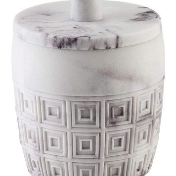 IMPÉRIAL JARRE A COTON HALSTON MARBRE GRIS