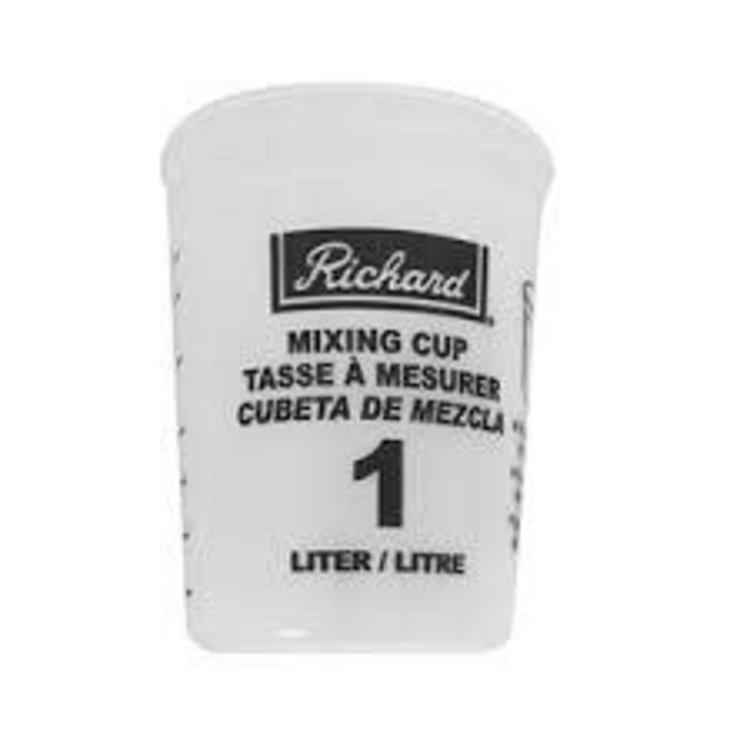 RICHARD OUTILS TASSE A MESURE EN PLASTIQUE 1L