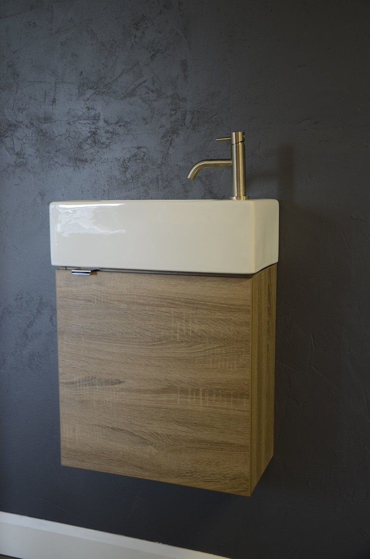 LIGANO Vanite lolite suspendu 19 x 10 x 25 bois