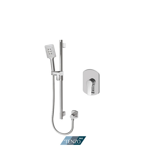 TENZO PRO FINITION KIT DE DOUCHE GALIA CARRÉ 1 FCT PRESSION BALANCÉE CHROME TENZO PRO FINITION KIT DE DOUCHE GALIA CARRÉ 1 FCT PRESSION BALANCÉE CHROME
