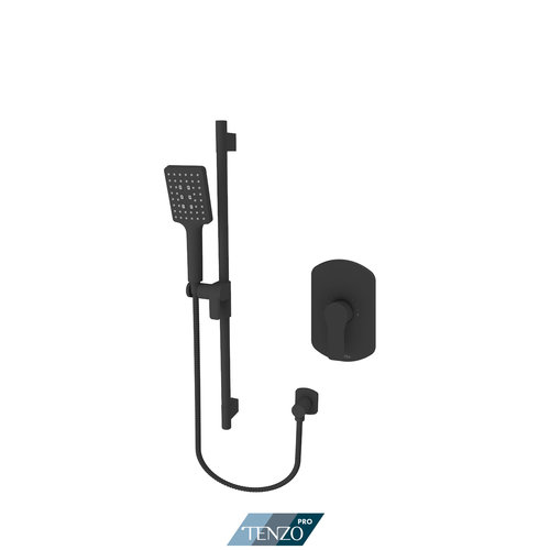 TENZO PRO FINITION KIT DE DOUCHE GALIA CARRÉ 1 FCT PRESSION BALANCÉE NOIR MAT TENZO PRO FINITION KIT DE DOUCHE GALIA CARRÉ 1 FCT PRESSION BALANCÉE NOIR MAT