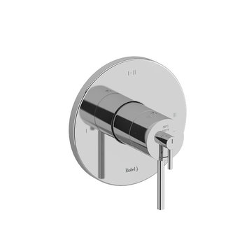 RIOBEL Finition pour valve 2 voies coaxiale type t/p Gs chrome