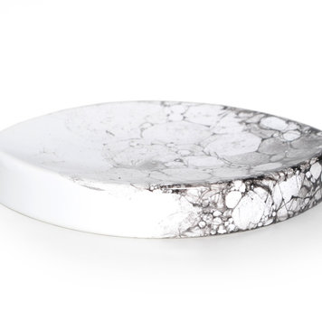 MODA AT HOME Porte savon watercolour blanc/noir