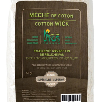 LIVOS MECHE DE COTON 50GR