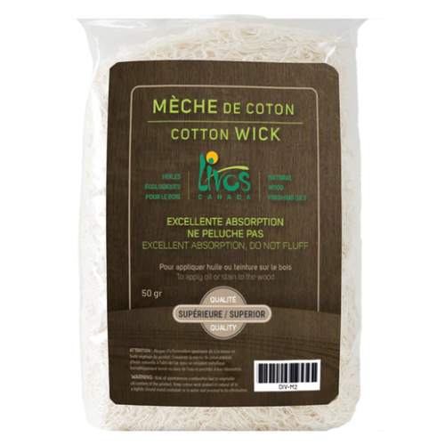 LIVOS MECHE DE COTON 50GR LIVOS MECHE DE COTON 50GR