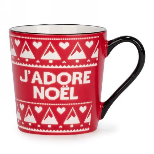 ATTITUDES TASSE À CAFÉ ROUGE J'ADORE NOËL ATTITUDES TASSE À CAFÉ ROUGE J'ADORE NOËL
