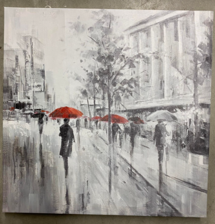 ATTITUDES CADRE BALADE A PARIS ROUGE/GRIS 15X15