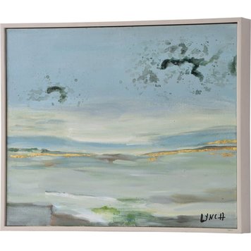 RENWIL d- CADRE WALTA PAYSAGE BLEU/VERT 20X16
