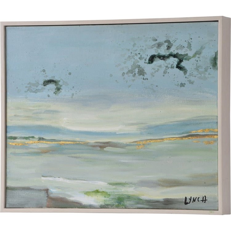 RENWIL d- CADRE WALTA PAYSAGE BLEU/VERT 20X16