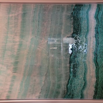 CANFLOYD Cadre vague verte 33 x 49po