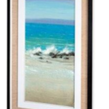 MERCANA Cadre mer II bleu/bois naturel 29-1/2 x 47-1/2po