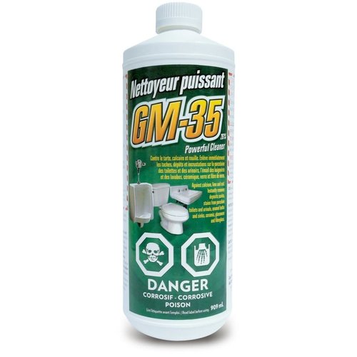 GM NETTOYEUR DE ROUILLE, TARTRE ET CALCAIRE POUR SANITAIRE 909ML GM NETTOYEUR DE ROUILLE, TARTRE ET CALCAIRE POUR SANITAIRE 909ML